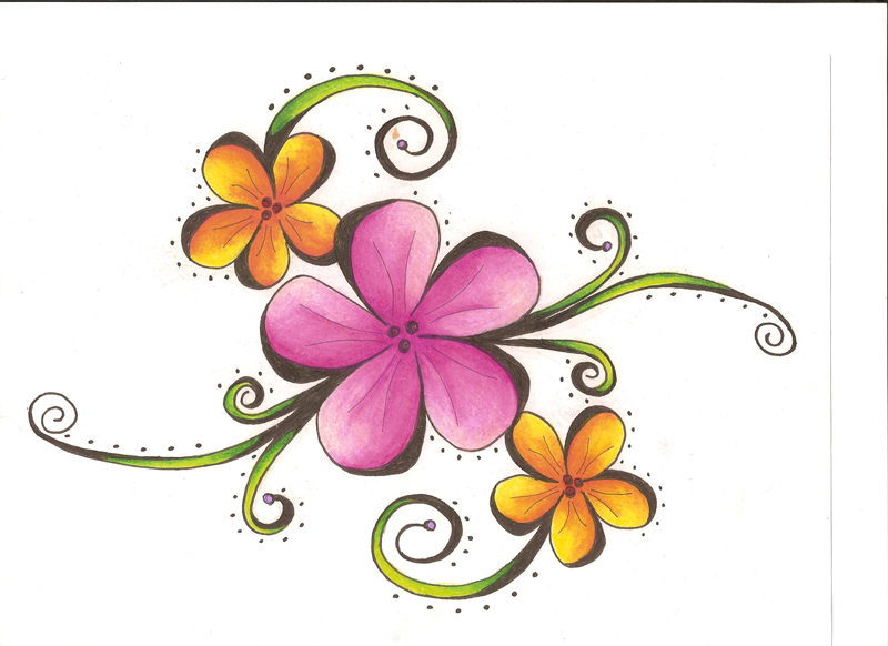 Henna-Style Flower