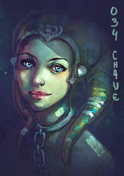 Twi'lek portrait speedpainting