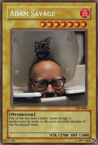 Mythbusters YuGiOh Card V