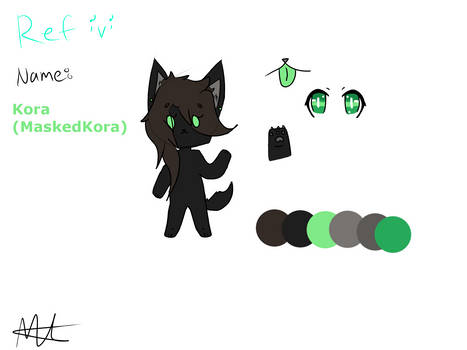 MaskedKora Ref Sheet (Chibi Style :v:)