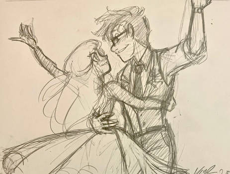 WIP - Chase and Eleanor - Dance Sketch