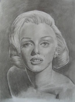 marilyn monroe pencil portrait