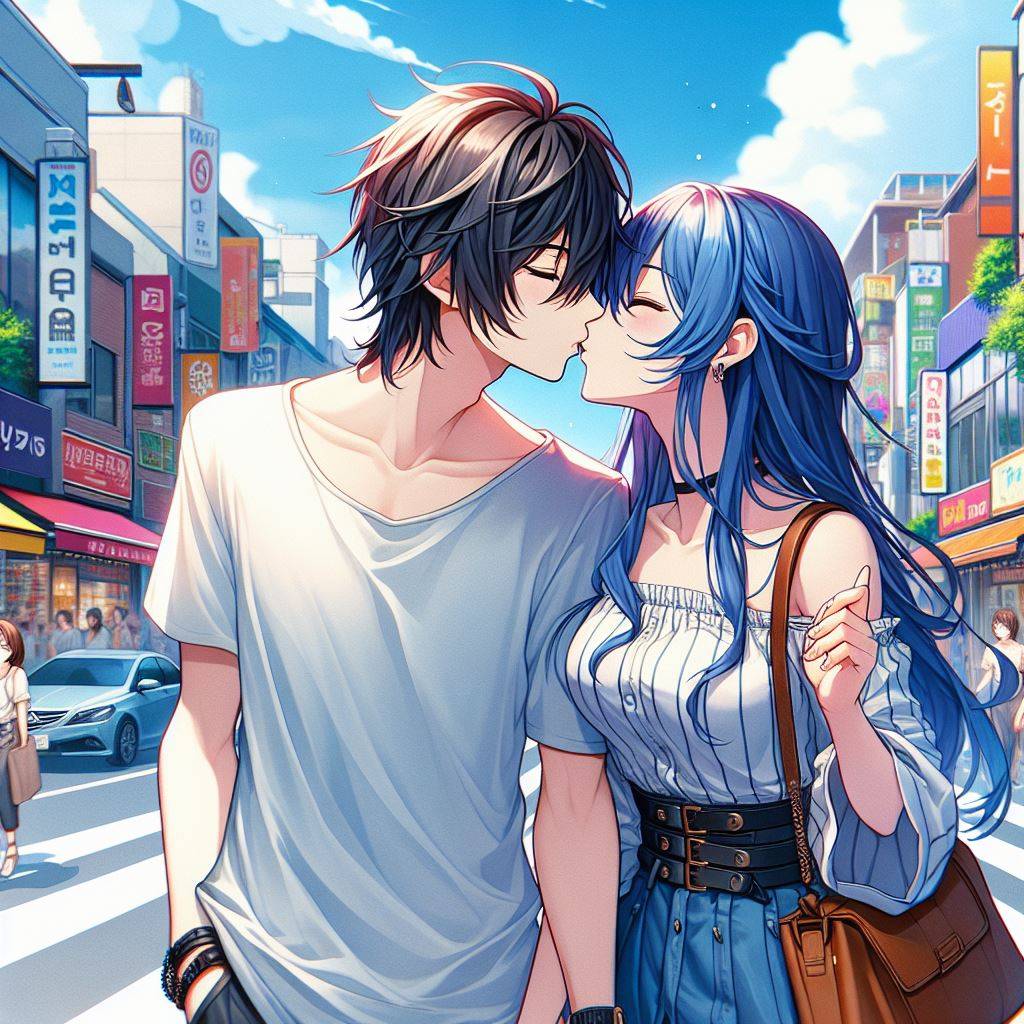 Anime couple kissing by Yachimimito on DeviantArt