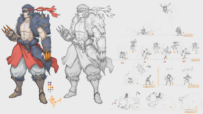 Fenrir as human form - Concept