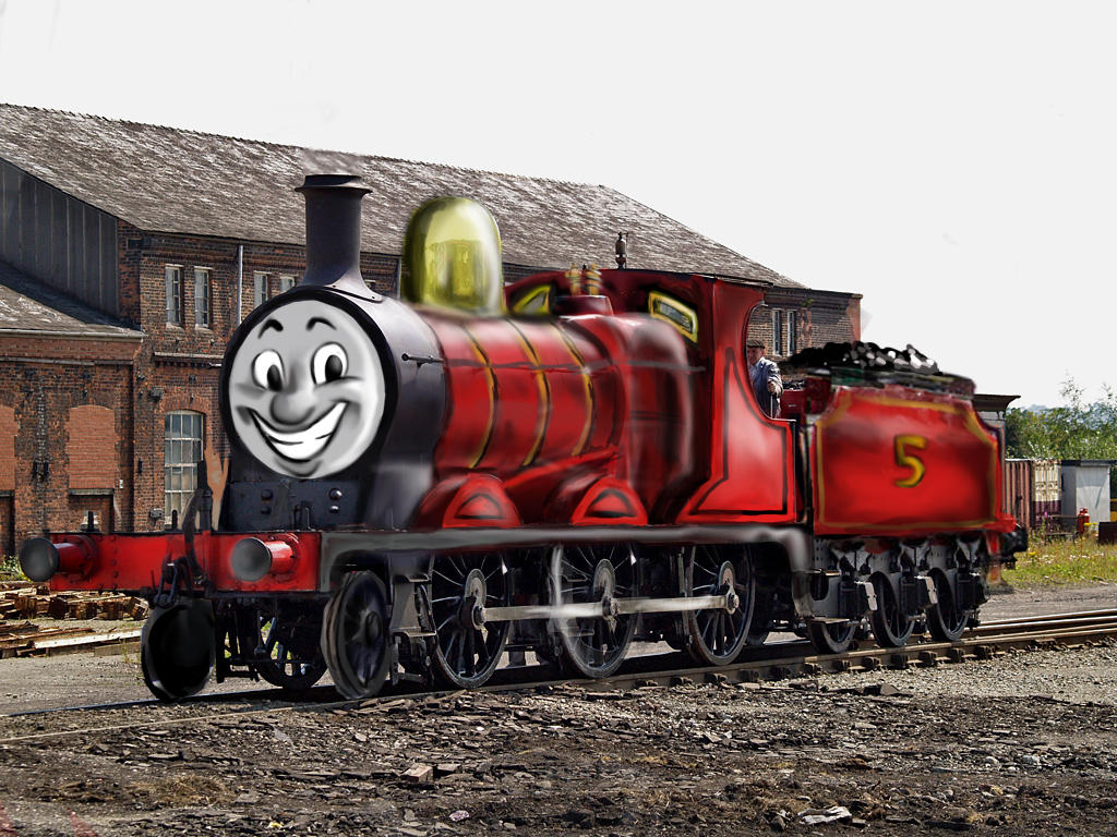 James the red engine by DannieBenane on DeviantArt