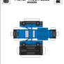 0396 3D Pickup Truck Blue