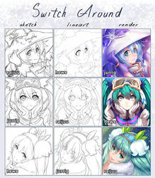 Switch around with Snow Miku!