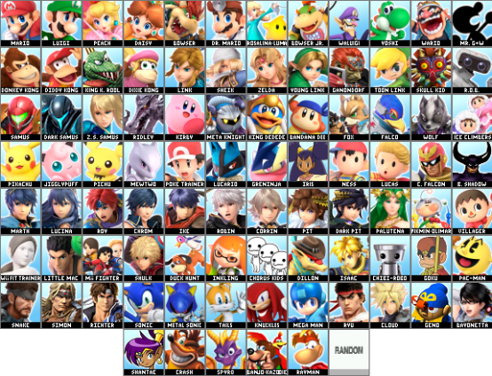 My Smash Roster by TheOrangeDiamond on DeviantArt