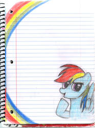 Rainbow Notebook doodle