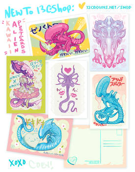 Xenomorph Postcards