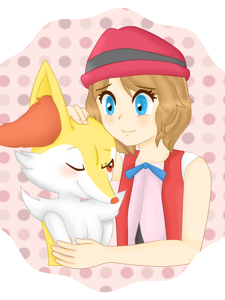 Serena and Braixen: Friends