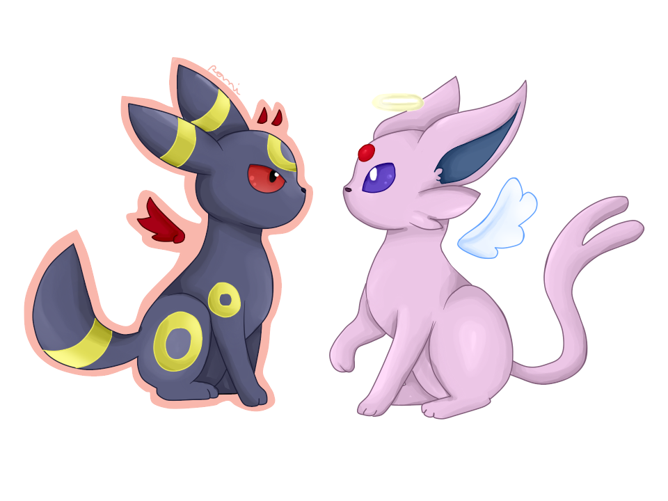 Umbreon and Espeon : Angel and Demon