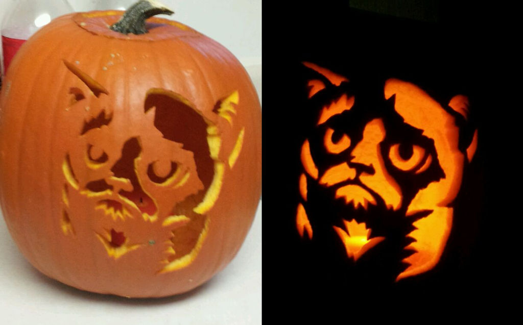 Grumpy Cat Pumpkin