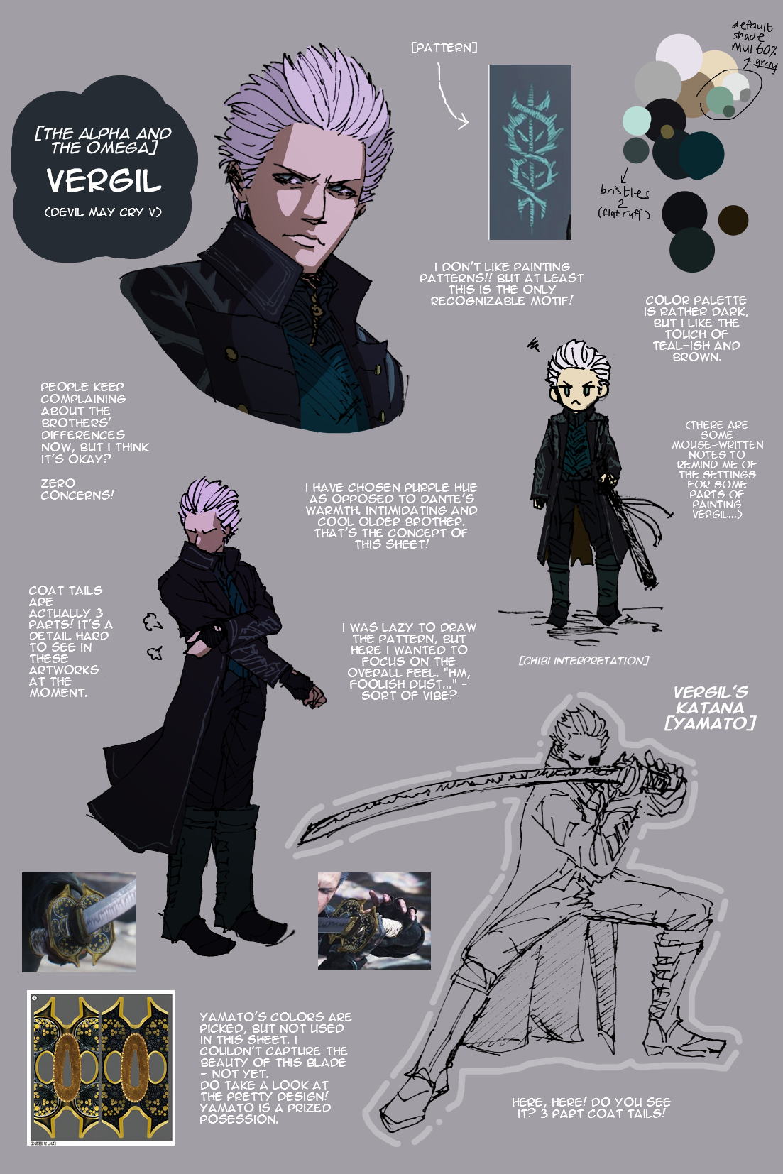 Devil May Cry 3 Vergil Outfit Pattern 