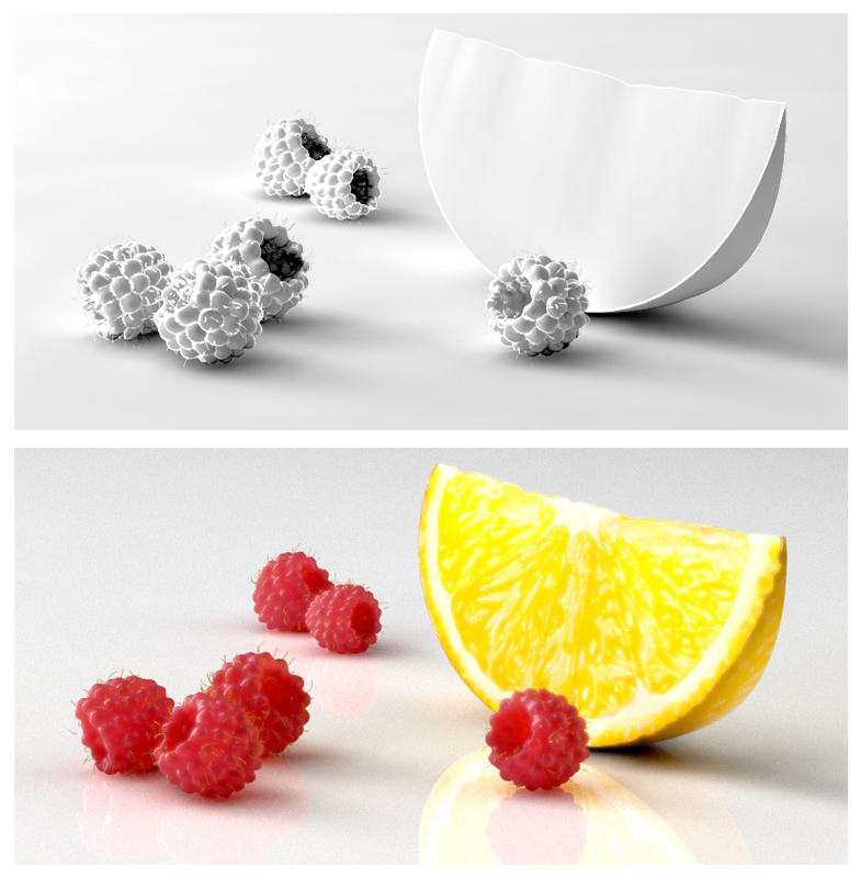 Raspberries 3d