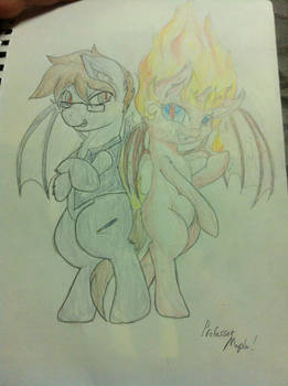 BronyCAN 2015 Swag: Bat Scribe and Sunset SheDemon