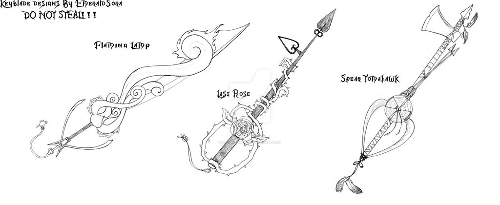 Keyblade Designs set 1 by EmeraldSora on DeviantArt