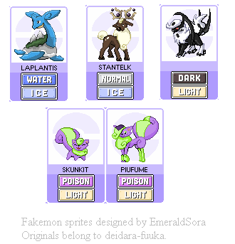 Fakemon Sprites 2 by EmeraldSora on DeviantArt