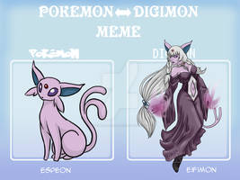 Espeon Pokemon to Digimon