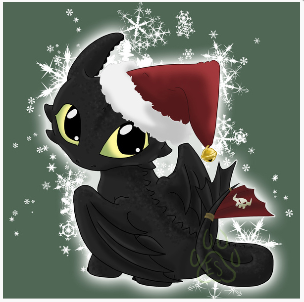 Chibi Xmas Toothless by EmeraldSora on DeviantArt