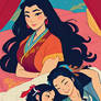 Mulan with her kids