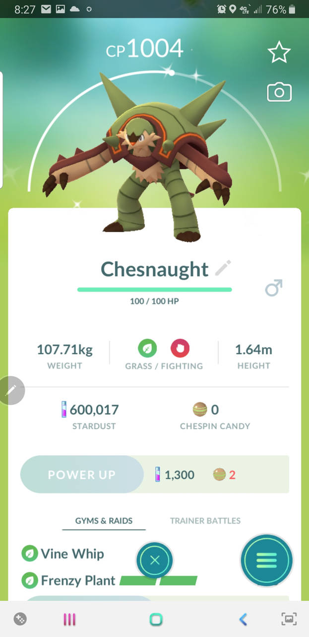 Shiny Chesnaught by dinxa on DeviantArt