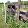 4. A Rusty Vintage Car.