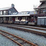 Goods Carriages at Ffestiniog Harbour Station.