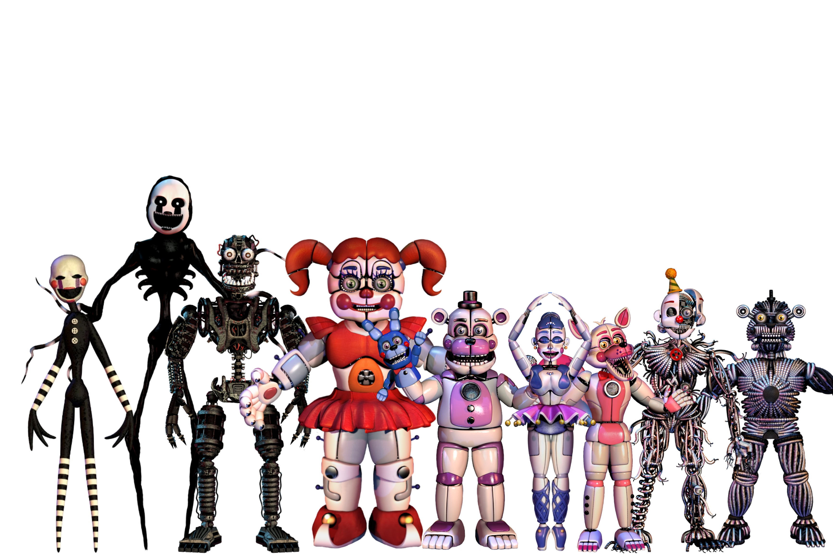 Fnaf5 SL Animatronics 8-bit (1part) by 133alexander on DeviantArt