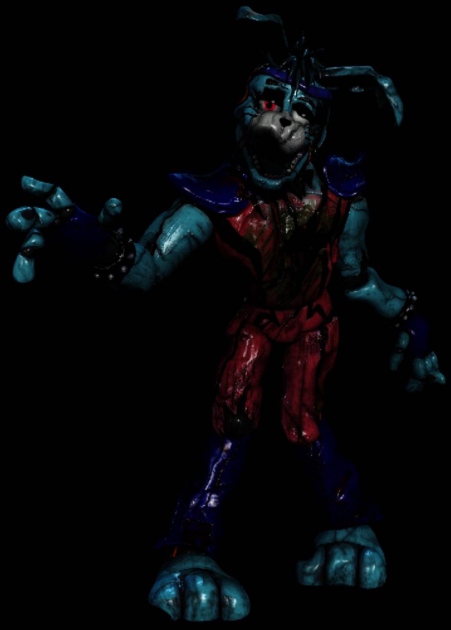 Shattered Glamrock bonnie render!! by darealccc on DeviantArt