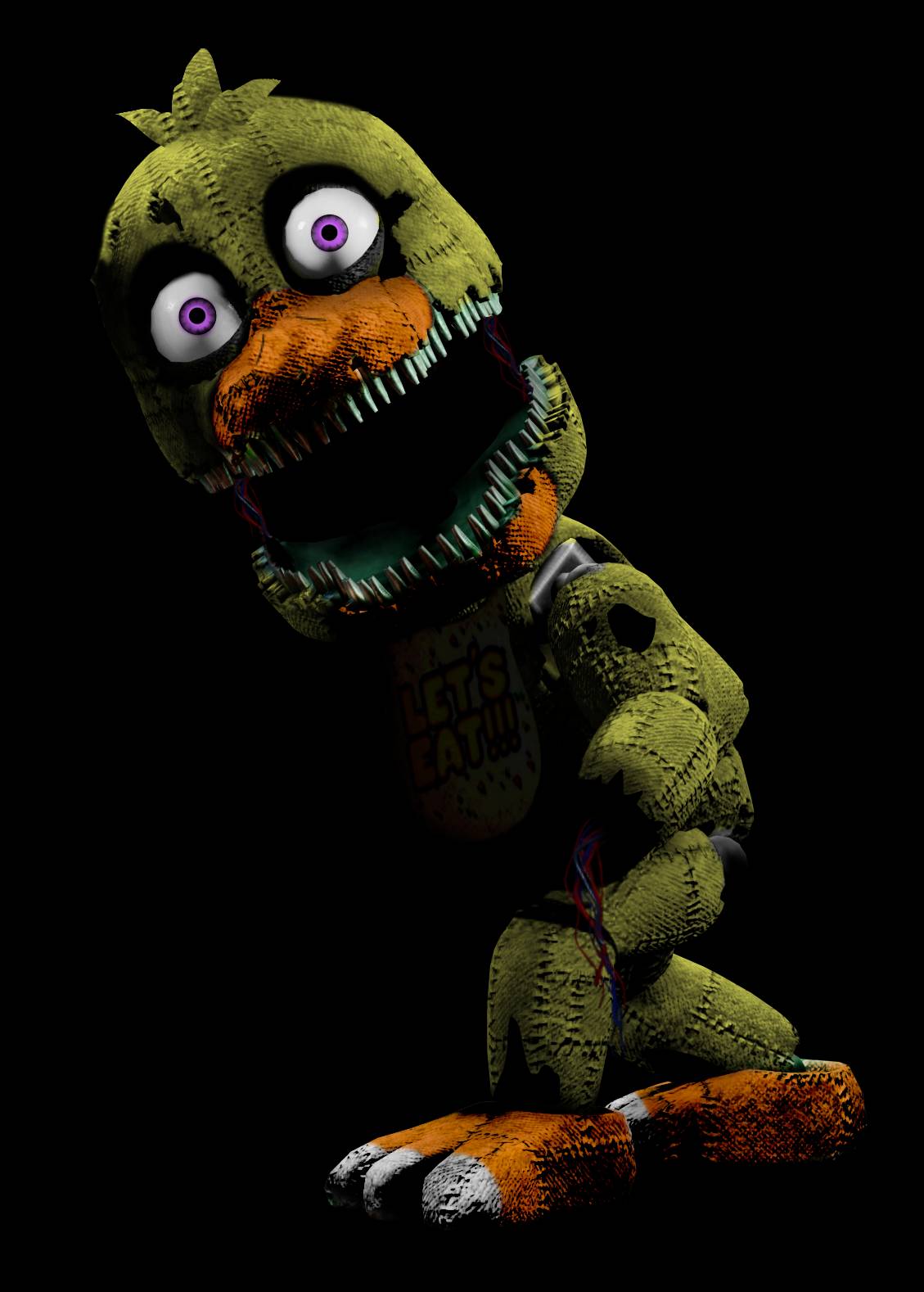 Withered Chica by Zoinkeesuwu on DeviantArt