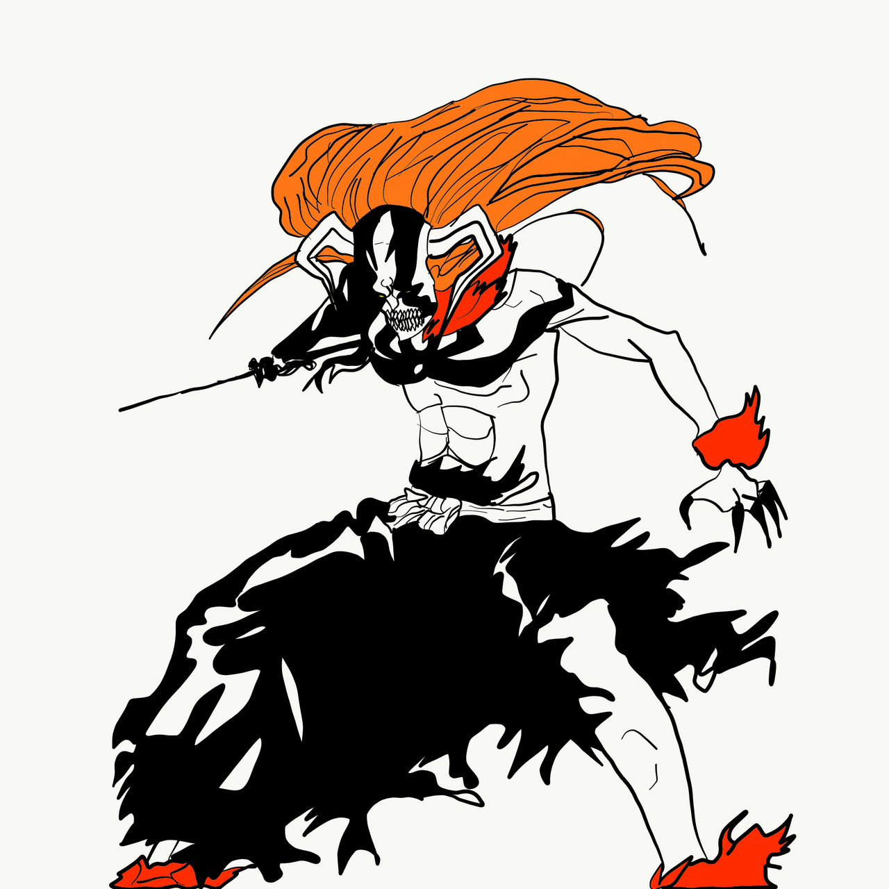 Bleach Ichigo Vasto Lorde by IITheYahikoDarkII on DeviantArt