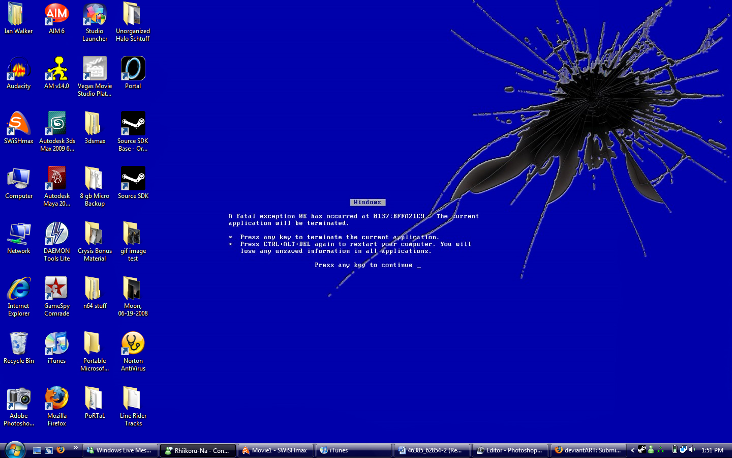 Computer Death Creen Happy Blue Screen Of Death at Lachlan Legge blog