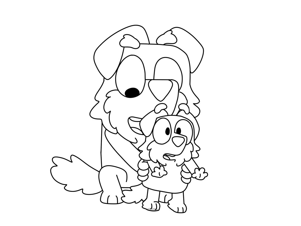 Bluey Dad and Kid Aussie Shepard Base by teutonicbases on DeviantArt