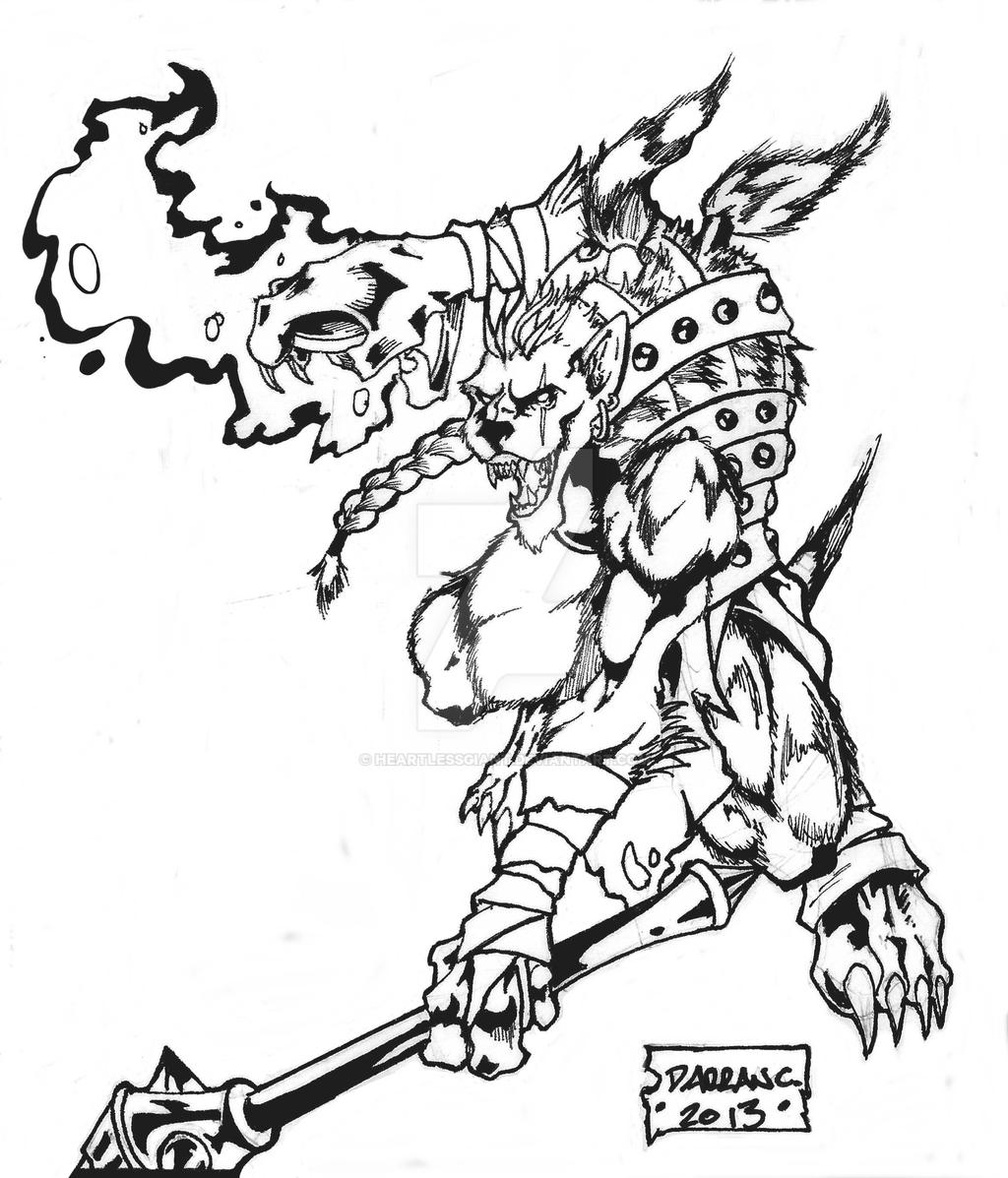 Wayfinder 10 Gnoll Priestess