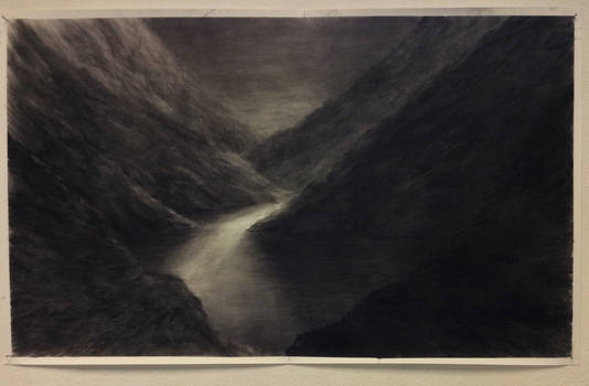 Charcoal landscape