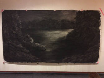 Charcoal landscape