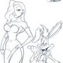 Jessica and Roger Rabbit (Sketch) 1-17-14