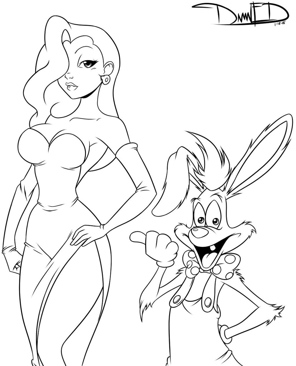 Download Jessica And Roger Rabbit Inked 1 18 15 By Damnevildog On Deviantart
