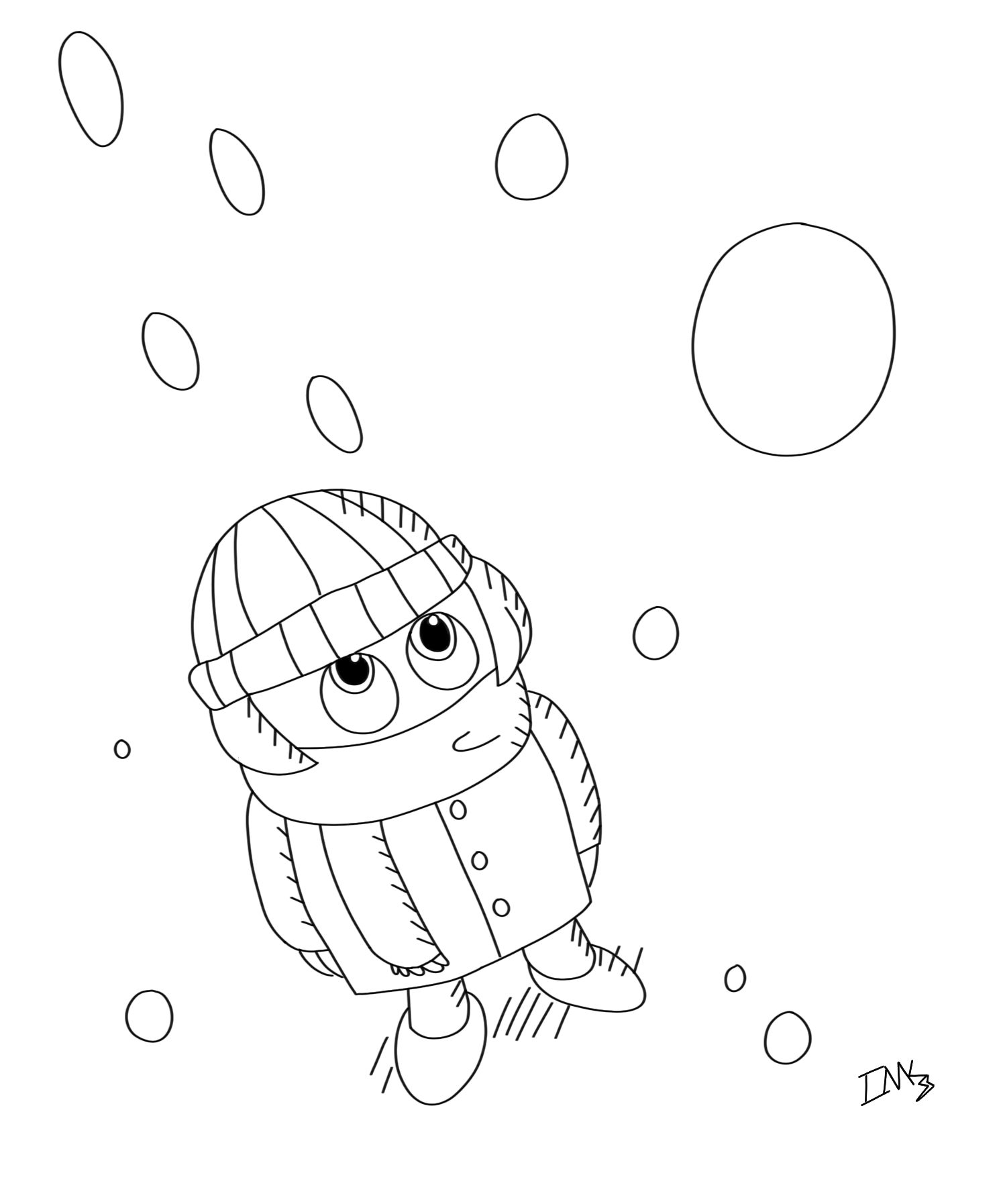 Inktober Day 11- Snow