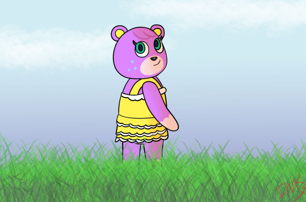 Megan in the grassland