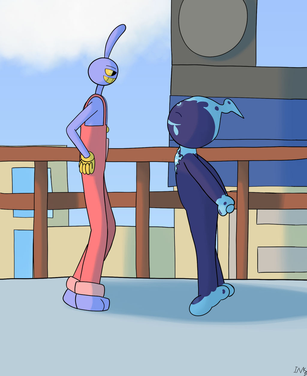 Meeting atop Suzuran High