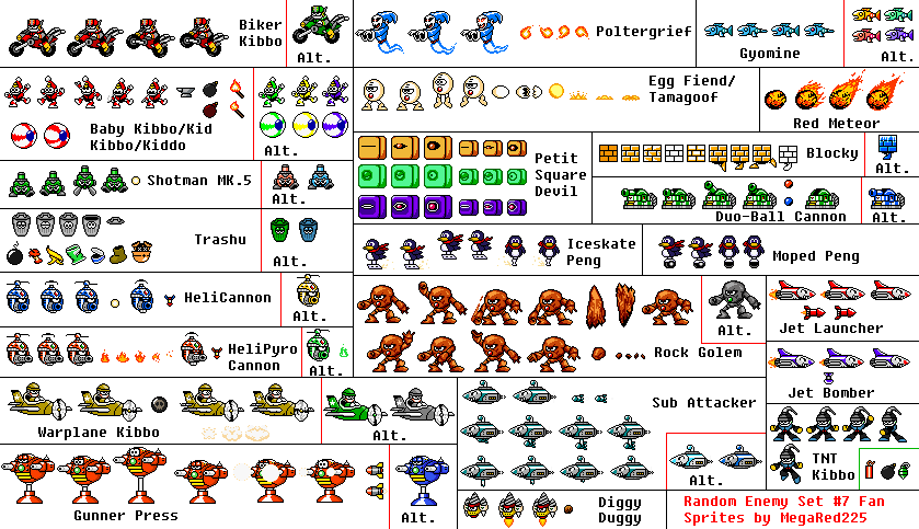 Random Enemy Random Enemies Set (7) by MegaRed225 on DeviantArt