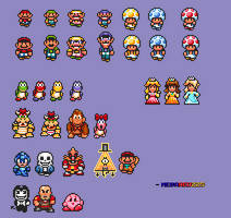 Map Mario Sprites (SMAS - SMB3)