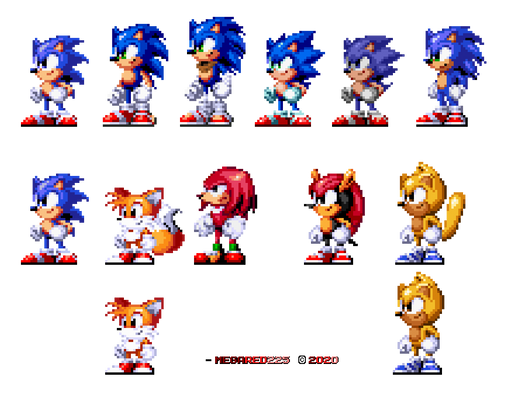 Few Sonic Sprites (CUSTOMARY)