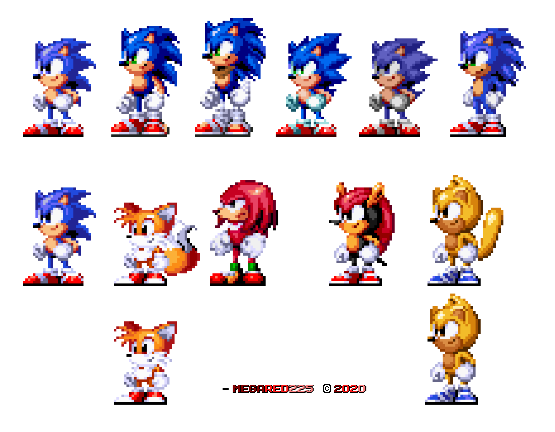 Sonic 3(Sonic 2 style) sprite sheet by souptaels on DeviantArt