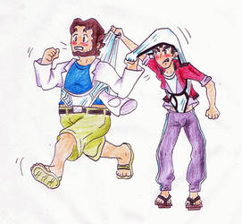 Request - Norman + Professor Birch wedgies by Black-Chocobo99