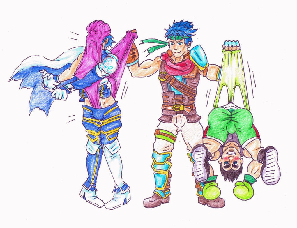 Commission - Smash Bros Ultimate wedgie by Black-Chocobo99