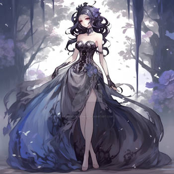 [OPEN 050]  Magestic Dark Princess|AI Adopt|