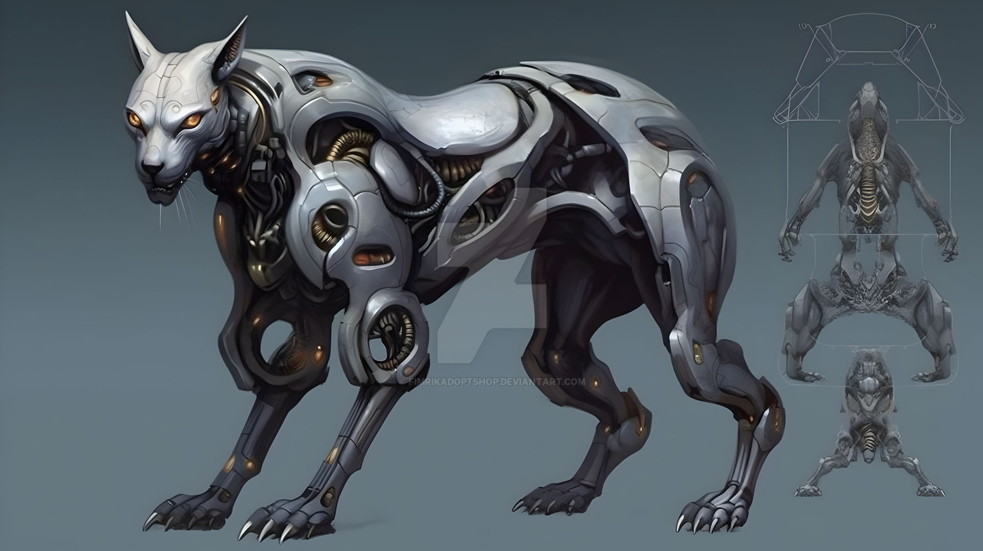 MRX8@Promptbase-Scifi-Cyberpunk-Animal-Characters- by MRX8-AI on DeviantArt